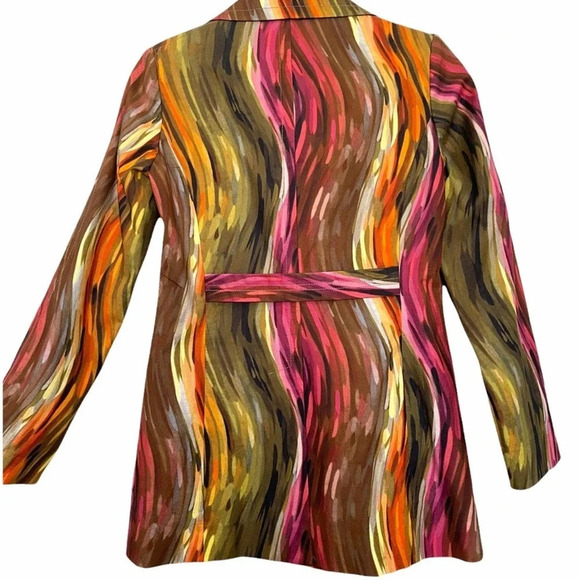 Eccoci Multicolored Coat Jacket Size 0 NWOT - Picture 4 of 10